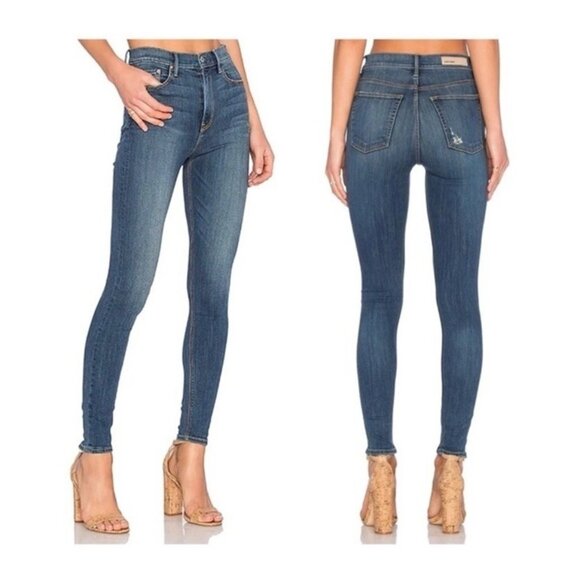 GRLFRND Jeans Size 24 Kendall You Me Against The World Wash Revolve - Picture 2 of 9